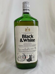 通関済印　ブラック&ホワイト　750ml 未開栓　BLACK&WHITE ウイスキー　ブキャナン