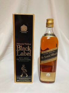 特級　ジョニーウォーカー ブラックラベル　白紋章　760ml 未開栓　JOHNNIE WALKER　Black Label　ウイスキー