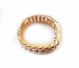 SALE! new goods! free shipping!18k gp pink gold GP flat ring ring high quality 