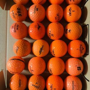 【送料無料】オレンジ系（メーカー色々）ロストボール24ケの画像1