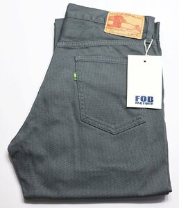 FOB FACTORY (エフオービーファクトリー) 5 POCKET PIQUE PANTS / 5ポケット ピケパンツ #F1134 未使用品 チャコール w32 / ワークパンツ