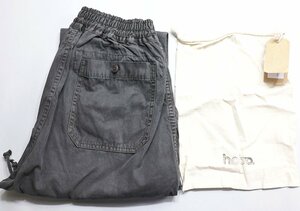 hobo (ホーボー) Cotton Twill Charcoal Dyed Easy Pants / コットンツイル イージーパンツ HB-P3302 未使用品 チャコール size M