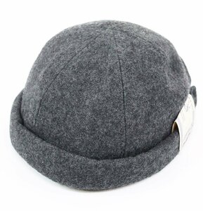 THE H.W.DOG&Co (エイチダブリュードッグアンドコー) ROLL CAP - MELTON / ロールキャップ メルトン D-00457 美品 / エイチダブルドッグ