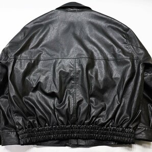 FREAK'S STORE (フリークスストア) Fake Leather Zip Blouson / フェイクレザー フルジップブルゾン 美品 ブラック size Mの画像2