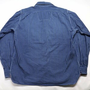 SugarCane (シュガーケーン) Wabash Stripe Work Shirt / ウォバッシュストライプ ワークシャツ sc25551 ネイビー size Mの画像2