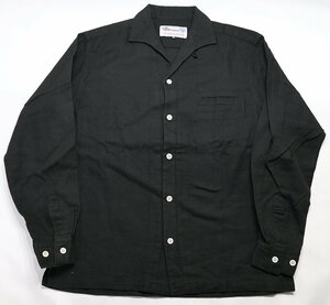 706UNION (706ユニオン) Lot.759 Rock’n Roll Collar Shirt / ロックンロールカラーシャツ 美品 ブラック size 40(L) / イタリアンカラー