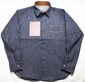 Deluxeware (デラックスウエア) 7640...40s DENIM SHIRT / 40sデニムシャツ 未使用品 インディゴ size L / ワークシャツ / Indigo