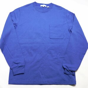 A DAY IN THE LIFE - UNITED ARROWS (ユナイテッドアローズ) Crew Neck L/S Tee / プレーン 長袖Tシャツ ブルー size L / ロンTの画像1