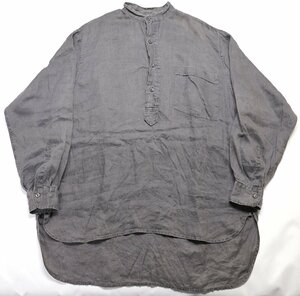 COMOLI (コモリ) Linen W Cloth Pullover / リネンダブルクロス プルオーバーシャツ R01-02003 グレー size 1