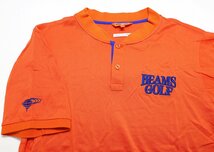 BEAMS GOLF - ORANGE LABEL (ビームスゴルフ オレンジレーベル) HENLEY NECK SHIRT / ヘンリーネックシャツ 18S-OM021 美品 オレンジ XL_画像3