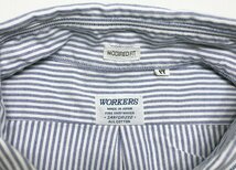 Workers K&T H MFG Co (ワーカーズ) Short Sleeve BD Shirt - Blue Stripe Supima OX / 半袖ボタンダウンシャツ 美品 ブルーストライプ 17_画像5