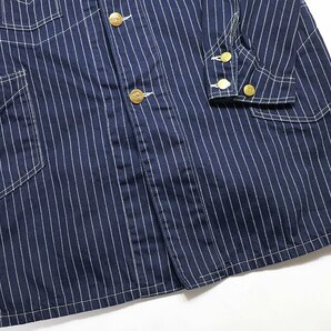 SugarCane (シュガーケーン) Wabash Stripe Railroad Coat / ウォバッシュストライプ レイルロードコート sc12908 美品 size 40の画像6