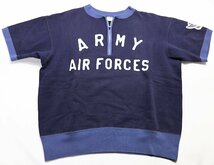 The REAL McCOYS (リアルマッコイズ) ハーフジップ ミリタリースウェット “ARMY AIR FORCES” 美品 ネイビー size L /旧リアルマッコイズ_画像1