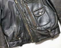 50s BUCO (ブコ) J-21 JACKET - Proto Type / プロトタイプ ライダースジャケット 2nd 茶タグ / オリジナル / ヴィンテージ / J-24_画像5