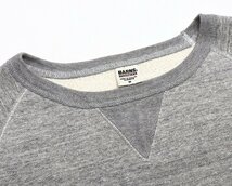 BARNS OUTFITTERS (バーンズ アウトフィッターズ) TSURIAMI CREW NECK SWEAT / 吊編み クルーネックスウェット ラグラン 美品 グレー M_画像5