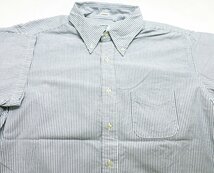 Workers K&T H MFG Co (ワーカーズ) Short Sleeve BD Shirt - Blue Stripe Supima OX / 半袖ボタンダウンシャツ 美品 ブルーストライプ 17_画像3