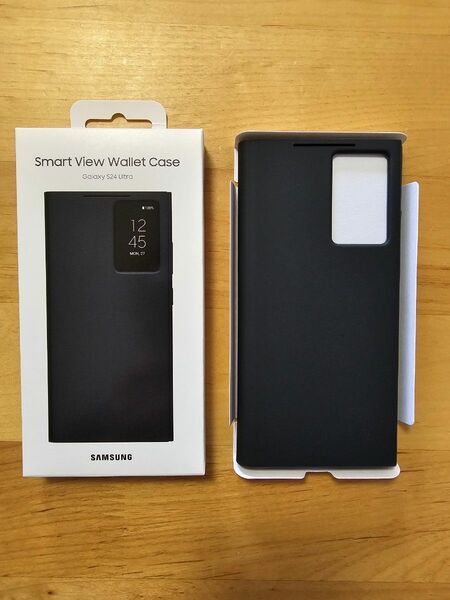 Galaxy S24 Ultra Smart View Wallet Case ブラック 純正 ケース