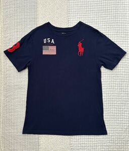 ☆ 子供服　男の子　POLO RALPH LAUREN　半袖Tシャツ　紺　M（10-12） 150　綺麗 ☆