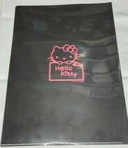 ハロー キティ HELLO KITTY 赤黒 クリアファイル 24-0401-26_画像2