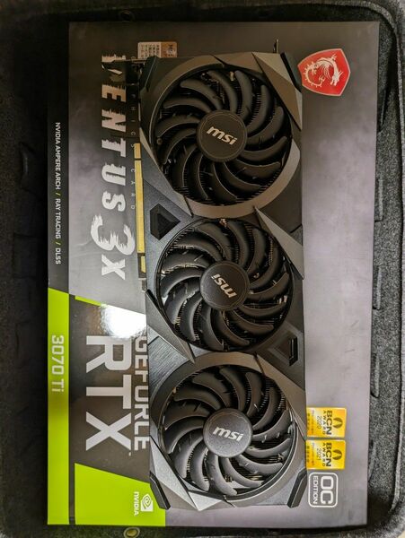 MSI VENTUS RTX3070ti 動作確認済