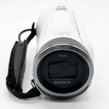 ■極上品■ SONY ソニー ビデオカメラ Handycam CX420 内蔵メモリ32GB ホワイト HDR-CX420/W_画像4