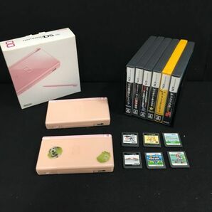 R116-S0 Nintendo 任天堂 DS Lite USG-001 2台 本体+ソフト12本 どうぶつの森 マリオ テトリス 脳トレ まとめ セット 箱付き 0000000の画像1