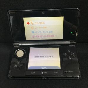 R115-S1 Nintendo 任天堂 3DS CTR-001(JPN) ブラック 箱/充電器/ARカード/説明書付き 通電確認OK 1049091の画像2