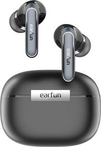 【VGP 2024金賞】EarFun Air 2 Bluetooth 5.3 ワイヤレスイヤホンハイレゾ LDAC対応/40時間再生/ワイヤレス充電/ IPX7防水　黒