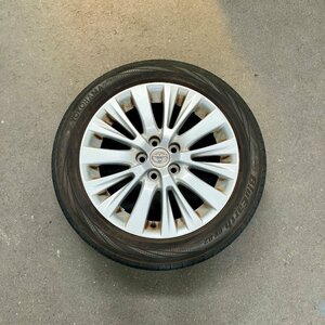 タイヤ付き純正ホイール1本　アルファード　ANH20W　シルバー　18×7 1/2J　+45　114.3　5穴　235/50R18　2021年製　3ミリ