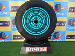 汎用鉄ホイール　4.5J-13　4H100　+45　ヨコハマ　ES32　165/65R13　エブリィワゴンなど　中古セット　神奈川県