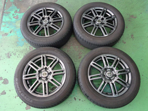 6.5J-16インチ 5H114.3 +38 レイシアVZ 205/60R16 トーヨー 中古 タイヤ アルミ ホイール 4本 プリウスαなどに♪