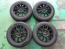 6J-15インチ 5H114.3 +53 Gスピード G06 185/65R15 グッドイヤー EG01 中古 タイヤ ホイール 4本 フリードなどに♪_画像1