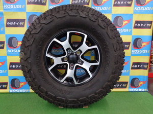 ジープラングラーアンリミテッド　ルビコン純正　7.5J-17　5H127　+44.45　ジオランダーX-AT　35x12.50R17　中古セット