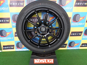 ガレルナ レフィーノ　GRE18-7 8J-18 5H114.3 +38　当社指定最安海外タイヤ　235/50R18　アルファードなど　中古セット