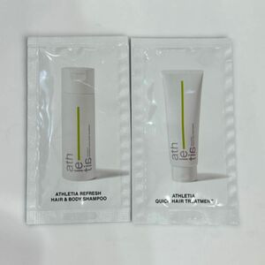 ATHLETIA サンプル 2点 リフレッシュ ヘア&ボディシャンプー クイックヘアトリートメント