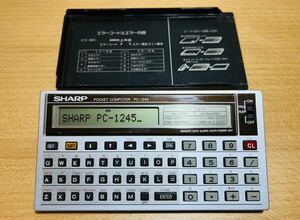 [ rare / beautiful goods / liquid crystal replaced ] sharp pocket computer PC-1245