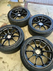 ☆WRX STI VAB ☆ 横浜アドバンレーシング RZⅡ GT 18 8.5J+45 PCD114.3 5H ☆ タイヤ アドバン　フレバ 245 40美品　走行4000キロのみ