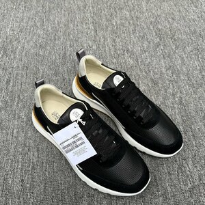 ブルネロクチネリ　BRUNELLO CUCINELLI メンズ　スニーカー　レザー　牛革　靴　シューズ　通気性　39-44　サイズ選択可能 b644