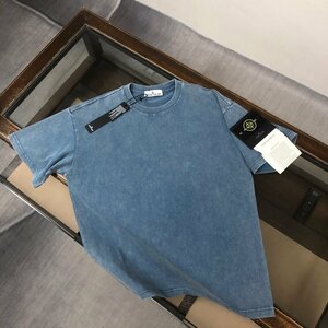 STONE ISLAND　ストンアイランド　メンズ　Tシャツ　半袖　無地　シンプル　コットン　男女兼用　XS-XL　サイズ選択可能