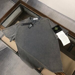 STONE ISLAND　ストンアイランド　メンズ　Tシャツ　半袖　無地　シンプル　コットン　男女兼用　XS-XL　サイズ選択可能