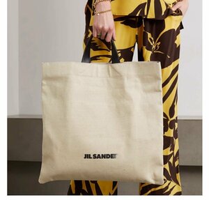 JIL SANDER ジルサンダー　男女兼用　トートバッグ　ハンドバッグ　キャンバス　帆布 b578