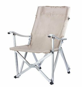 新品未使用　椅子　チェア　サイズ小　折りたたみ式　軽量　アウトドア　キャンプ用　釣り用　ベージュ　