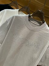 Maison Margiela マルタンマルジェラ　メンズ　Tシャツ　半袖　文字ロゴ　シンプル　S-XL　サイズ選択可能　MM6　グレー b319_画像2