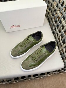 Brioni　ブリオーニ　メンズ　スニーカー　レザー　牛革　靴　シューズ　カジュアル　色豊富　39-44　サイズ選択可能 b642