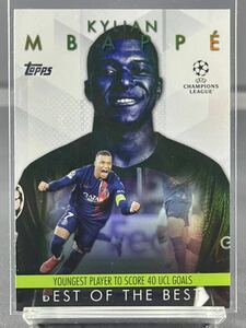 2023-24 Topps UEFA Club Competitions-Best of the best-Kylian Mbappe-PSG