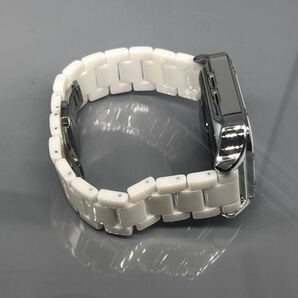 ホワイト アップルウォッチバンド ステンレスベルト セラミック 保護 画面保護 カバー ケース 40mm 41mm 44mm 45mm Apple Watchの画像5