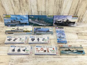 072B 艦艇 パーツ まとめ セット 現用艦 海上自衛隊 伊-401 日本海軍飛行艇母艦 護衛艦 など【中古】