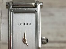 160A GUCCI グッチ 1500L スクエア 時計 ウォッチ【ジャンク扱い】_画像5