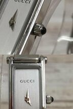 160A GUCCI グッチ 1500L スクエア 時計 ウォッチ【ジャンク扱い】_画像3