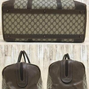 168B GUCCI グッチ オールド GG ボストン バッグ 鞄【中古】の画像3